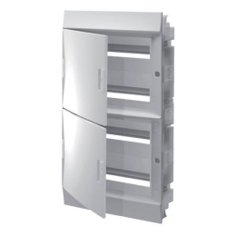 Распределительный щит ABB Mistral41 в нишу с белой дверью (72 модуля)