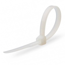 Стяжки кабельные нейлоновые Fortisflex КСС 3х150 мм 100шт (белые)