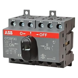 Реверсивный рубильник ABB 3-полюсный OT25F3С 25А