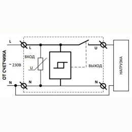 Устройство защиты многофункциональное (реле контроля напряжения) Меандр УЗМ-51М 63А УХЛ4 DIN-рейка 4640016931958