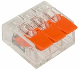 Клемма на 3 провода Wago 221-413 0,2-4 кв