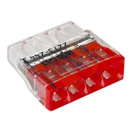 Клемма Wago 2273-244 0,5-2,5 кв. мм 4 контакта с пастой