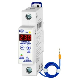 Устройство защиты многофункциональное Меандр УЗМ-50ЦМ 63А 100-290В УХЛ4 на DIN-рейку 4680019912288