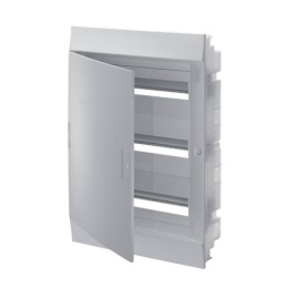 Распределительный щит ABB Mistral41 в нишу с белой дверью (54 модуля)