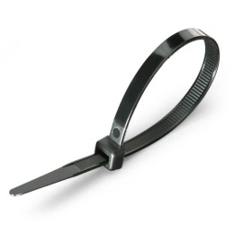 Стяжки кабельные нейлоновые Fortisflex КСС 3х150 мм 100шт (чёрные)