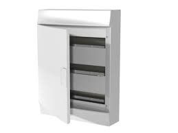 Распределительный щит ABB Mistral41 накладной с белой дверью (54 модулей)