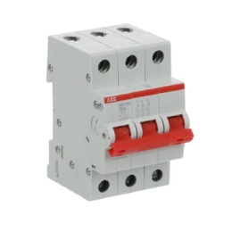 ABB SHD203 Рубильник 3P 25A рычаг красный