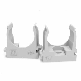 Крепёж-клипса Промрукав d25 мм для монтажного пистолета, серая (100шт)