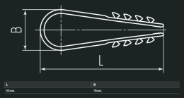 Дюбель-хомут Fortisflex ДХ 11-18мм, 100шт (белые)