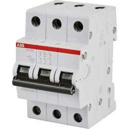 Автоматический выключатель ABB SH203 С25 трёхполюсный 25А