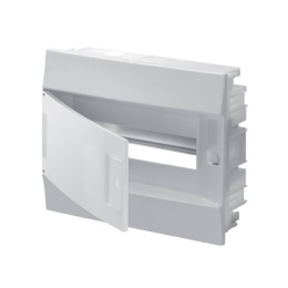 Распределительный щит ABB Mistral41 в нишу с белой дверью (12 модулей)