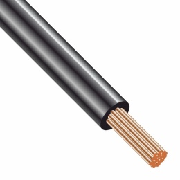 Провод установочный ККЗ ПуГВнг(А)-LS 1х1,5 гибкий силовой медный (ПВ-3) черный ГОСТ 31947 KKZ40-00010374