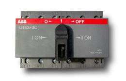 Реверсивный рубильник ABB 3-полюсный OT63F3С 63А (без ручки)