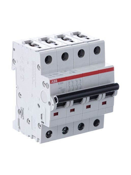 Автоматический выключатель ABB S204 С10 четырёхполюсный 10А