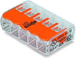 Клемма на 5 проводов Wago 221-415 0,2-4 кв.