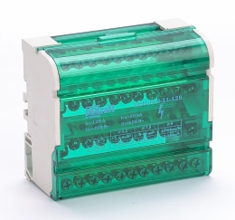 Кросс-модуль ШН-103 на DIN-рейку 4х11 групп 125А DEKraft